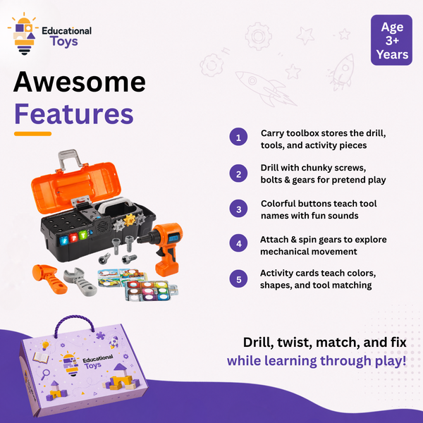 Drill & Learn Toddler Toolbox