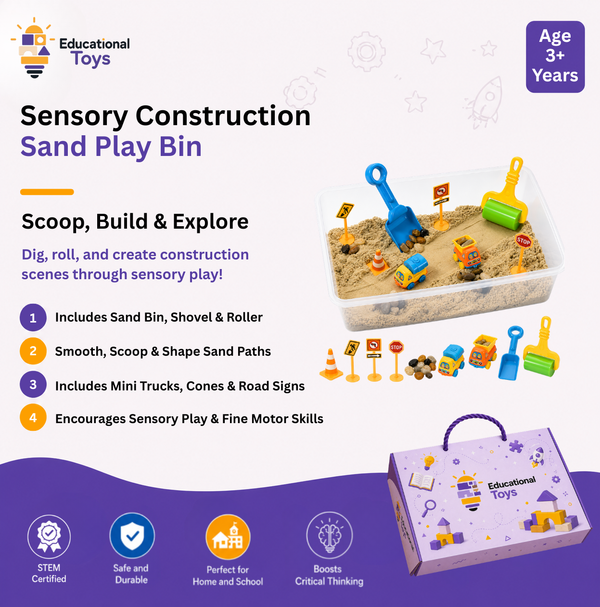Construction Zone Sensory Bin Playset