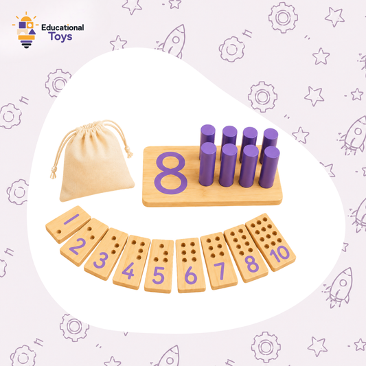 Wooden Counting Peg Board