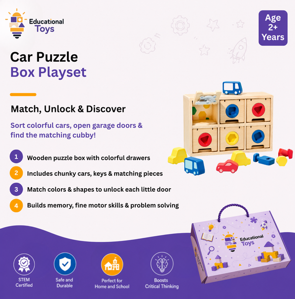 Car-Go Shape Matching Puzzle Box