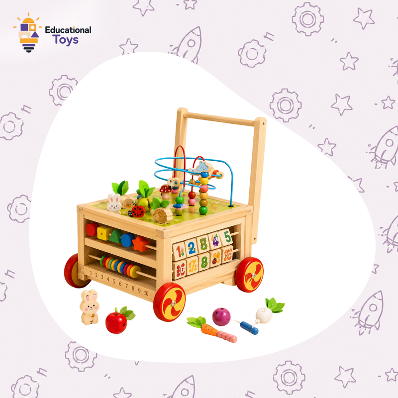 7 in 1 Wooden Activity Cube