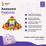 Wood Building Blocks Set