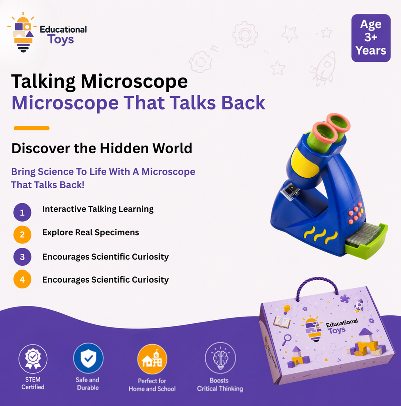 Talking Microscope for Young Scientists