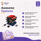 V8 Engine Model Building Kit