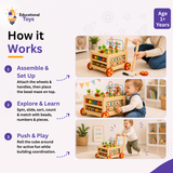 7 in 1 Wooden Activity Cube