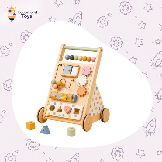 Wooden Montessori Activity Walker