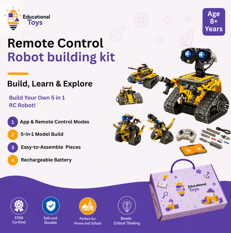 5 in 1 Remote Control Robot Building Kit