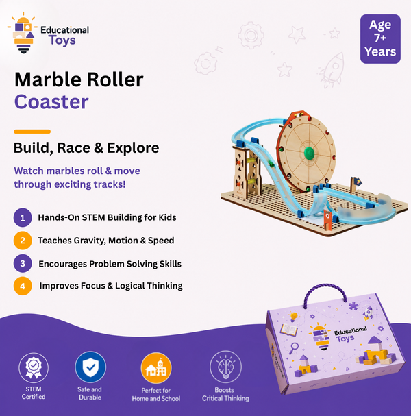 Marble Roller Coaster Building Kit