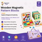 Magnetic Wooden Pattern Blocks & Cards