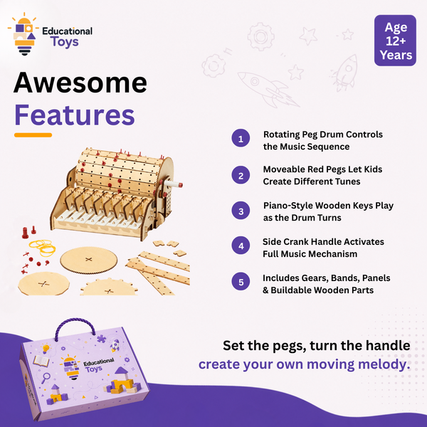 Programmable Wooden Music Box Kit