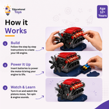 V8 Engine Model Building Kit