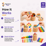 Wooden Montessori 3-in-1 Toddler Set