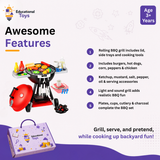 Kids BBQ Grill Pretend Play Set