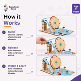 Marble Roller Coaster Building Kit