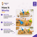 Construction Zone Sensory Bin Playset