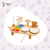 Wooden Drum & Music Set