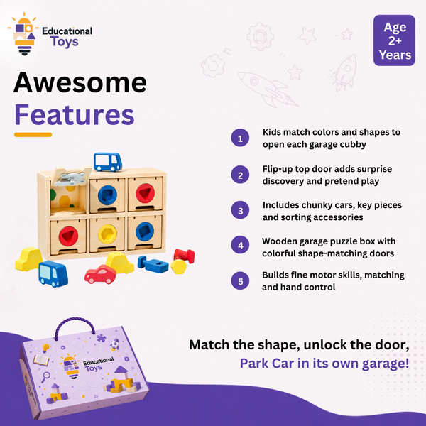 Car-Go Shape Matching Puzzle Box