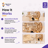 Wooden Marble Run STEM Kit