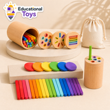 Wooden Montessori 3-in-1 Toddler Set