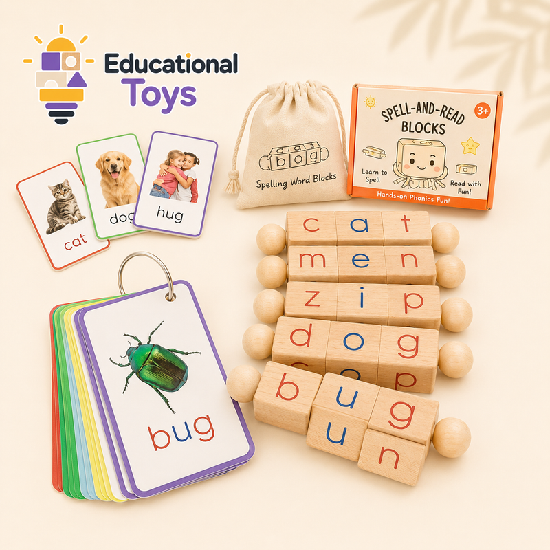 Phonics Spinning Reading Blocks