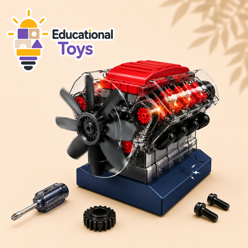 V8 Engine Model Building Kit